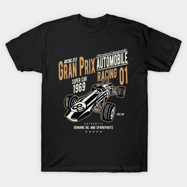 Grand Prix Racing T-Shirt by PaunLiviu